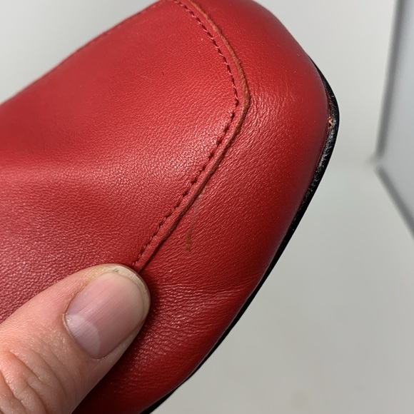 Array red leather Flats - Picture 10 of 12